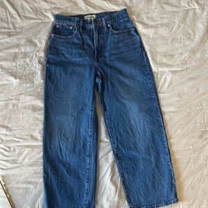 Madewell the perfect vintage wide leg crop jean 27